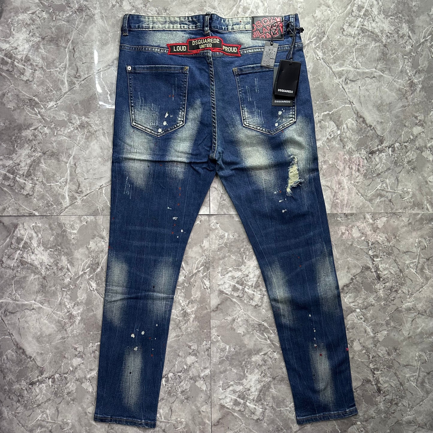 Jeans Dsquared2 Parches Azul